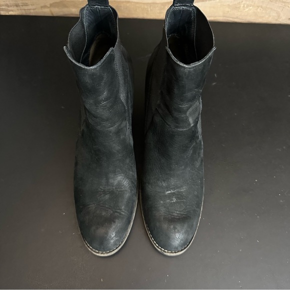 Paul Green Black Jules Block Heel Chelsea Boot Women Size EU 8 US 10.5 Pull On - Picture 7 of 12